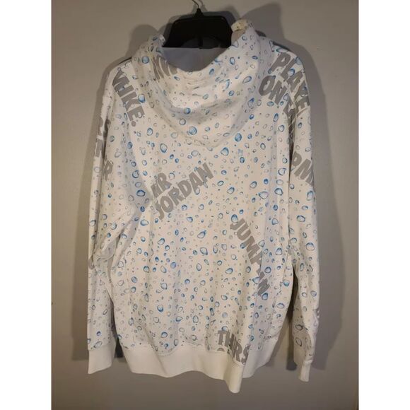 Nike Air Jordan VI Retro 6 Gatorade Hoodie Sweatshirt white ah7913-101 size L - Picture 2 of 2